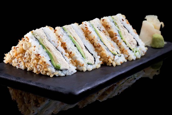תפריט סוהו - טמפורה סנדוויץ', סושי - טמפורה קריספי סנדביץ' טונה צרובה