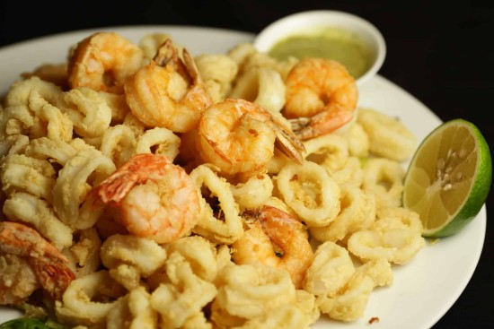 תפריט סוהו -  - שרימפס וקלמרי מטוגנים